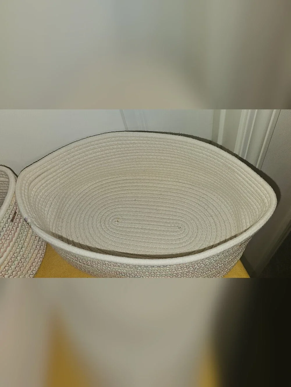 Set Of 2 Cotton Rope Storage Baskets